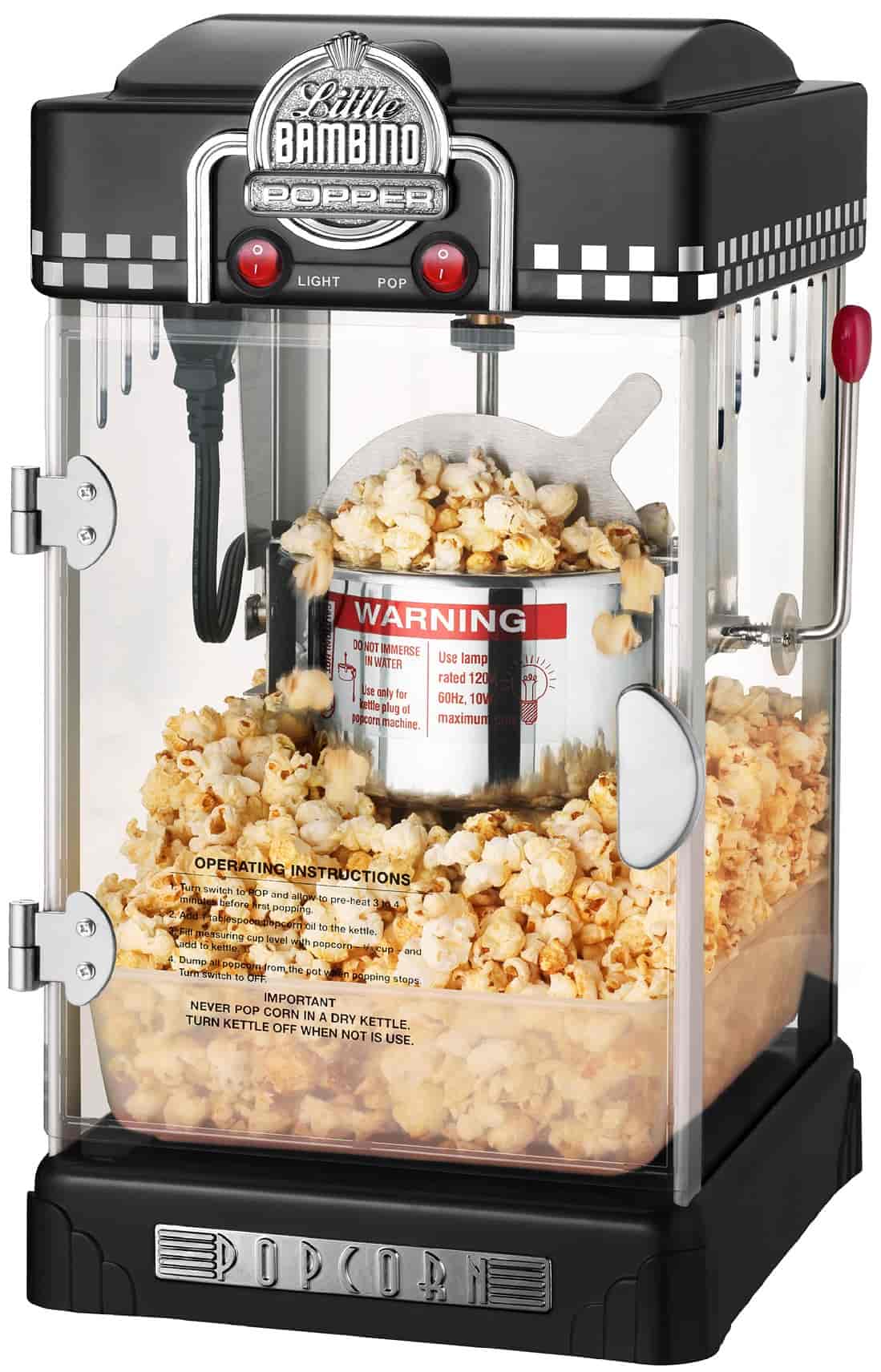 Little Bambino popcornmaskin - Svart Little Bambino popcornmaskin - Svart
