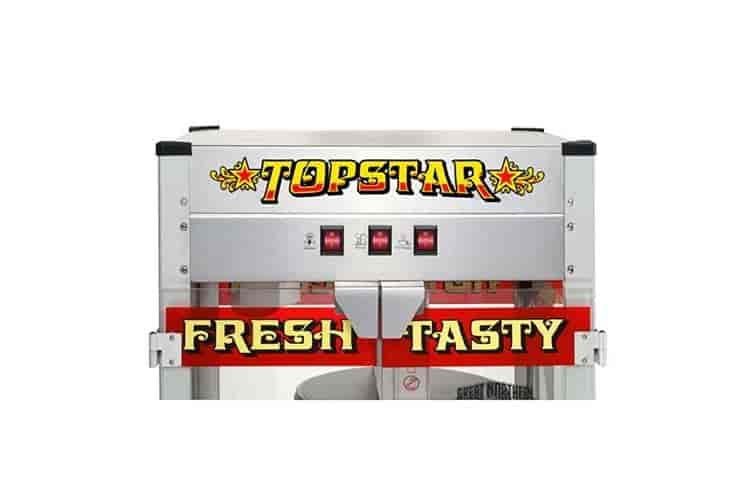 Top Star 12oz popcornmaskin - Silver Top Star 12oz popcornmaskin - Silver